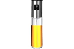 Atenny Oil Spray Bottle 100ml Cooking Oil Dispensers Glass Olive Oil Spray Bottle Oil Sprayer Vinegar Sprayer for Cooking Kitchen Air Fryer BBQ Baking Frying Salad