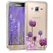 Produktbild kwmobile Samsung Galaxy J3 (2016) DUOS Hülle - Handyhülle für Samsung Galaxy J3 (2016) DUOS - Handy Case in Pink Violett Transparent