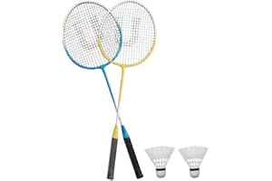 AGGLOZ Sport | 2-4 Player Badminton Rackets Set,Lightweight & Sturdy,Racquets,Shuttlecocks & Carrying Bag Included