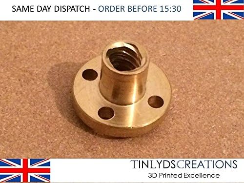 Brass Screw Nut For 8mm T8 Lead Threaded Rod CNC 3D Printer Reprap Parts Z Axis