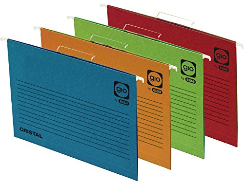 Elba Gio - Caja de 25 carpetas colgantes para caj n F color azul Elba Gio - Caja de 25 carpetas colgantes para caj n F color azul
