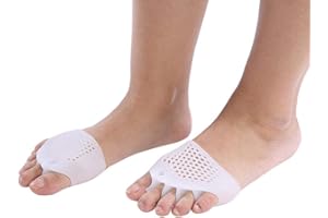 FILFEEL Silikonowy korektor palców, 1 para Silikonowa prostownica do haluksów Korektor palucha koślawego Ochraniacz na palce Pielęgnacja stóp Ulga w bólu (biała)