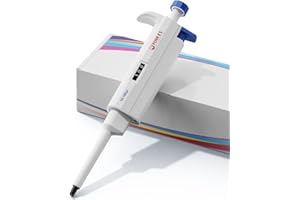 PRECIPETTE 10-100μL Pipettatori monocanale Micropipetta Pipettatore autoclavabile regolabile Micropipetta per laboratorio singolo pipetta Autoclavabile Attrezzo da Laboratorio（10-100μl ）