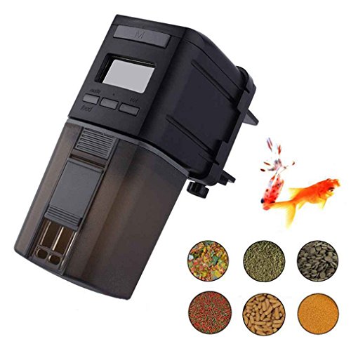 Preisvergleich Produktbild Chunyang Mini Fischfutterautomat Aquarien Fischfutter Futterautomat Automatische Fish Feeder Aquarium Fischfutter Automatische Timer Fütterung Dispenser Einstellbare Ausgabe Auto Feeder