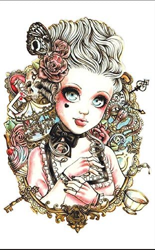 Xizi 2PCS Waterproof Big Eyes Beauty Letter Transfer Temporary Tattoo Body Art Sticker