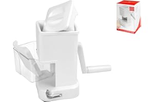 Home in Rombo Grattugia con Raccoglitore, Acciaio Inox, Bianco