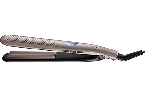 Remington Wet2Straight Pro Hair Straightener - Excl Venting System removes excess water - no need to blow dry. - Moisture sensor- adjusts the temperature of the plates each pass, Up to 230°C, S7970