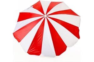 Creaciones Llopis Sombrilla Playa Protección UV 50+, 8 Varillas y 16 Paneles