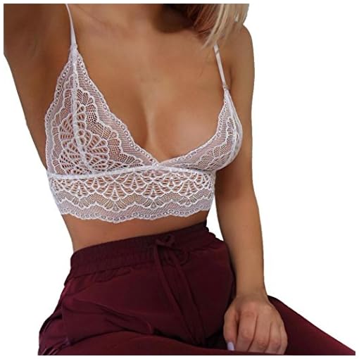 CLOOM-Erotico-biancheria-intima-Donne-Lingerie-Corsetto-Pizzo-Fiori-Bralet-Bra-Underwear-Reggiseno-Strutturato-con-Women-Lingerie-Corset-Lace-Flowers-Push-Up-Top-Bra