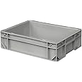 A.SHARIF Plastic Multipurpose/Milk/Vegetable/Fruit/Fish Crate (400 x 300 x 220 mm) (Grey)