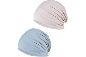 YOFASEN Slouchy Beanie Hat - Chemo Cancer Cotton Head Hat Sleep Cap Turban Headwear Stretch Muslim Headscarf for Women Men