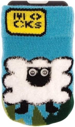 LazerbuiltMOCKSGSH Shaggy Sheep Mock Mobile Phone Sock