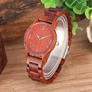 WRENDYY Wooden watch 4 Types Full Wooden Watch for Men Clock Male Simple Pure Dial Retro All Wood Band Men's Quartz Wrist Watches