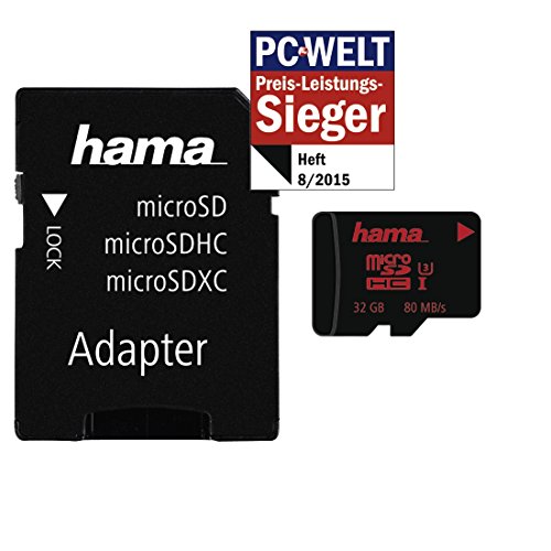 Hama microSDHC 32GB UHS Speed Class 3 UHS-I 80MB/s + Adapter/Mobile - 2