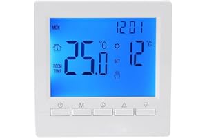 CWOQOCW Termostato de habitación, termostato de calefacción digital programable con LCD, controlador de temperatura inteligente, termostato colgante de pared para control de calefacción de habitación