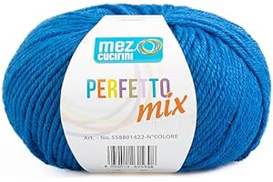 MEZ CURICINI Gomitolo Lana Perfetto Mix: Filati da 50g ad Alta Qualità e Varietà di Colori per Maglieria A Mano