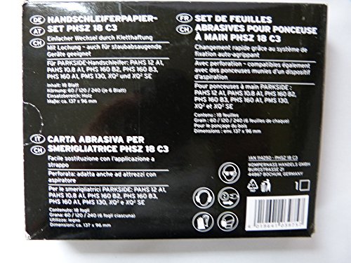 PARKSIDE Handschleiferpapier-Set PHSZ 18 C3 - 2