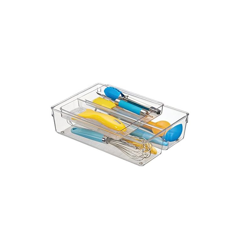 mDesign Schubladen Organizer – zweiteilige Aufbewahrungsbox für die