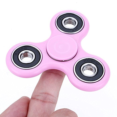 Fidget Hand Spinner - Stress Reducer, Stress Relief, Autism - PINK WITH BLACK RINGS Fidget Hand Spinner - Stress Reducer, Stress Relief, Autism - PINK WITH BLACK RINGS