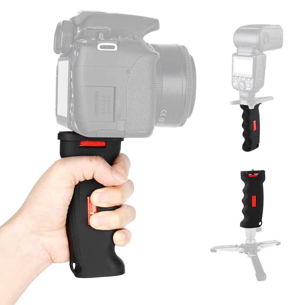 ADOFYS Handheld Grip 1/4" Screw for Camera Stabilizer Smartphone Handy Grip Tripod System Compatible with GoPro Action Cam Canon Nikon Sony Digital Camera Mobile Video Shooting Vlog Camcorder
