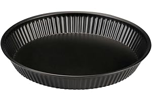 FORMEGOLOSE™, Stampo crostata Ø 24 cm, Acciaio con rivestimento antiaderente, Nero