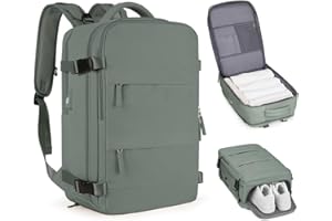 HPLQQ Mochila Viaje Cabina Avion 40x20x25 para Ryanair Mochilas para Mujer Bolsa de Cabina 45X36X20 Equipaje de Mano Cabina Avion Mochila de Senderismo Mochila Impermeable Cabina Mochila