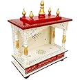 Kamdhenu art and craft Wooden Home Temple, Dimensions 22.9D x 45.7W x 53.3H Centimeters