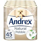 Andrex Natural Pebble Toilet Roll Tissue Paper - 45 Rolls (Personal Care)