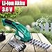 Produktbild Akku Gras- und Strauchscheren Elektrisch Set | mit 3,6V Akku (50 min Laufzeit) und Ladegerät | Rasenschere, Grasschere, Heckenschere