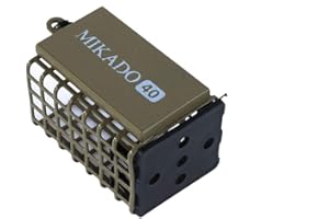 MIKADO CARP Mikado" eckiger Futterkorb 25x30x44mm Dark Olive von 10g bis 80g erhältlich Feeder with Bottom