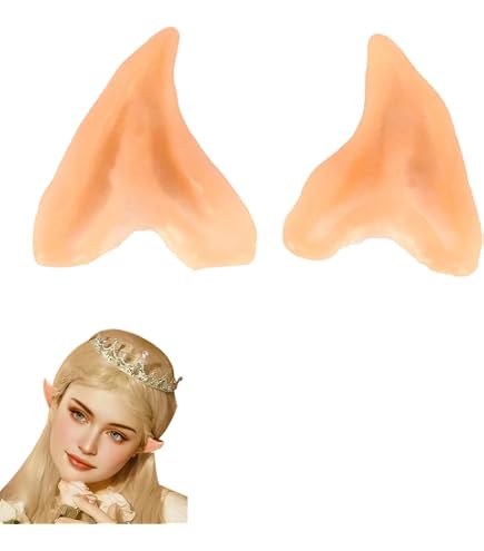 2 Paar Elfenohren Aus Latex – Weich & Hautfarben Für Cosplay, Halloween Oder Partys (Kinder & Erwachsene)
