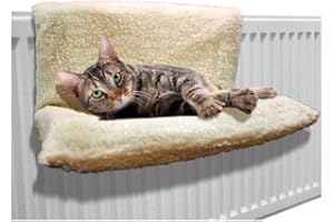 MARCO PAUL INTERIORS Marco Paul Radiateur pour chat et petit chien - Lit chaud en polaire - Panier pour animal domestique - Hamac à suspendre - Radiateur moelleux pour chaton ou chiot - Doux et confortable