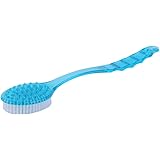Long Handle Ultra Soft Bath Shower Brush Skin Massage Back Rubbing Brush Health Care Body Accessories Rubbing Tool(Color:blue)