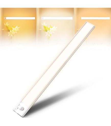 WOBANE Luce Sottopensile Cucina Led 2 x 60cm, Led Cucina con Sensore Senza Contatto Dimmerabile
