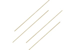 Ohamtes 4PCS Brass Tube ID1.6mm(0.063") x OD2mm(0.079") x L300mm(11.81"), Wall Thickness 0.2mm(0.008"), Used for Refrigerator Capillary Tube, Oil Circuit Hydraulic System, Craft Decoration