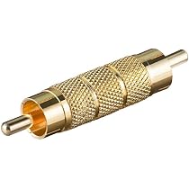 CABLEPELADO 90-Grad Cinch Adapter – Stereo, Vergoldete Stecker, Für Enge Anschlussräume