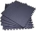 Price comparison product image 24 Sq Ft Interlocking Foam Mats Tiles Gym Play Garage Workshop Floor Dark Grey