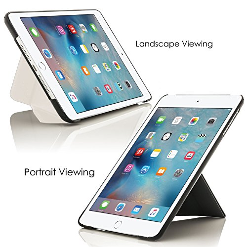 Forefront Cases® Apple iPad Pro 9.7 A1673 (Veröffentlicht März 2016) Origami Hülle Schutzhülle Tasche Smart Case Cover Stand – Rundum-Geräteschutz und intelligente Auto Schlaf / Wach Funktion inkl. Eingabestift und Displayschutz - 2