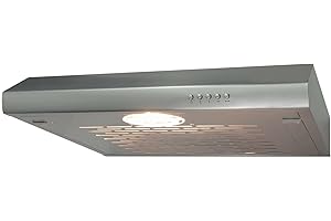SIA STH60SS 60cm Stainless Steel Slimline Visor Cooker Hood Kitchen Extractor