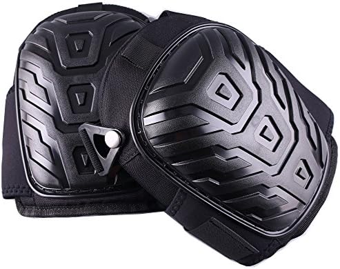 Professional Knee Pads with Heavy Duty Foam Padding and Comfortable Gel Cushion, Strong Double Straps and Adjustable Easy-Fix Clips