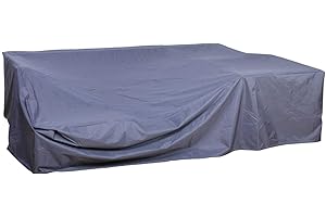 SVITA MADISON & MONROE Polyrattan Ecksofa Rattan-Lounge Esstisch Gartenmöbel-Set Sofa Garnitur Couch-Eck (Abdeckung, ca. 236 x 183 x 83cm)