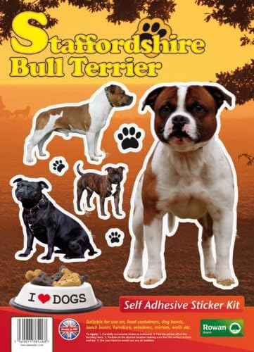 Dogs Self Adhesive Sticker Kit - Staffordshire Bull Terrier