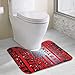 Produktbild Hoklcvd Denken Sie daran, DASS alle anwesenden roten U-förmigen WC-Fußboden-Teppichboden Rutschfeste WC-Teppiche Duschmatte