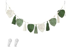 QINGYIWL Makramee Wandbehang, Wandteppich Boho Deko, Makramee Girlande für Wohnzimmer, Schlafzimmer, Balkon, Kinderzimmer