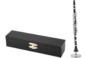 FYEARFLY Yunxwd Mini Clarinetto Modello – 16 cm Elegante Delicato Mini Clarinetto Modello Musicale Ornamenti Decorazione Display per Casa Camera da Letto Soggiorno