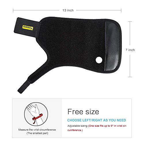 Yosoo Handgelenkschiene, Handgelenkbandage, Handgelenkstütz, ideal für Sport, nur für recht Hand - 3