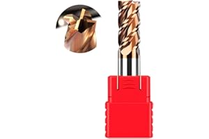 ASNOMY VHM Fräser Schaftfräser Hartmetal, AlTiN beschichtet 55 HRC 4 Schneiden, bohren, fräsen, schlichten, eintauchen, CNC, Wolframkarbid (12mm)