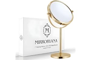MIRRORVANA 10X/1X förstoringsspegel på stativ, 35 cm x 18 cm