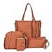 Produktbild WWAVE Tasche Leder Schulter Dame Frauen Vier Stücke Tassel Leder