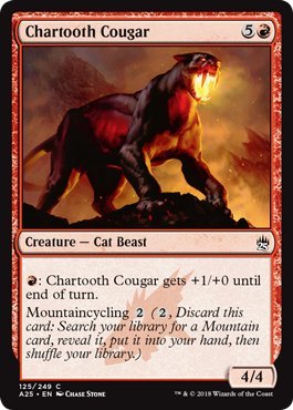 Preisvergleich Produktbild Magic the Gathering - Chartooth Cougar - Coguaro Dentebrace - Masters 25